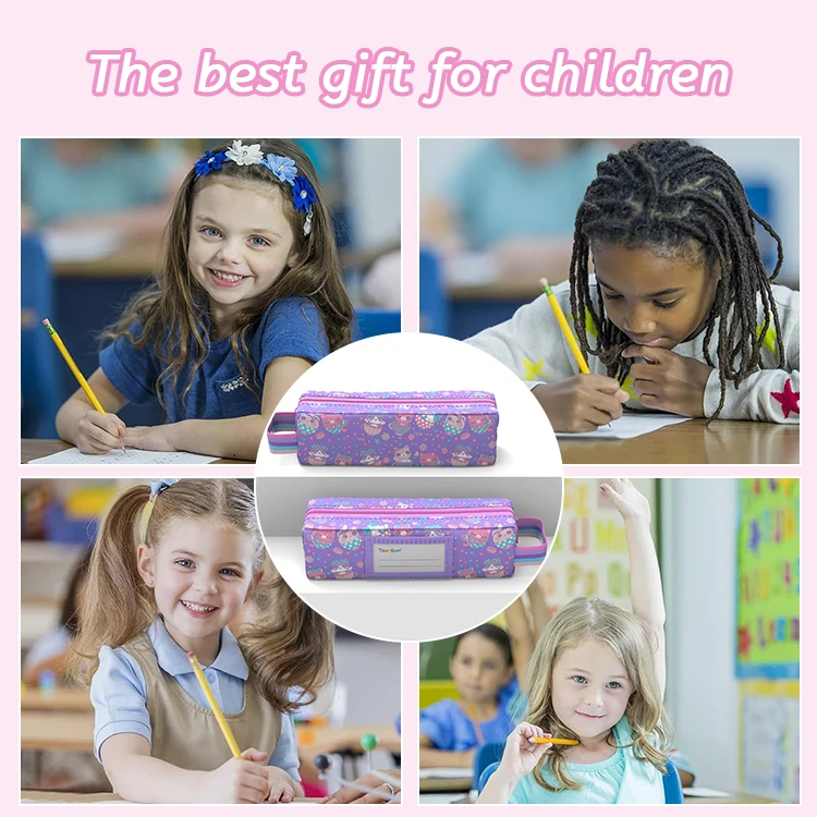 Custom Cartoon Pen Bag Stationery Cute Pencil Case Pen Pouch 3d Eva For School Girl Boy