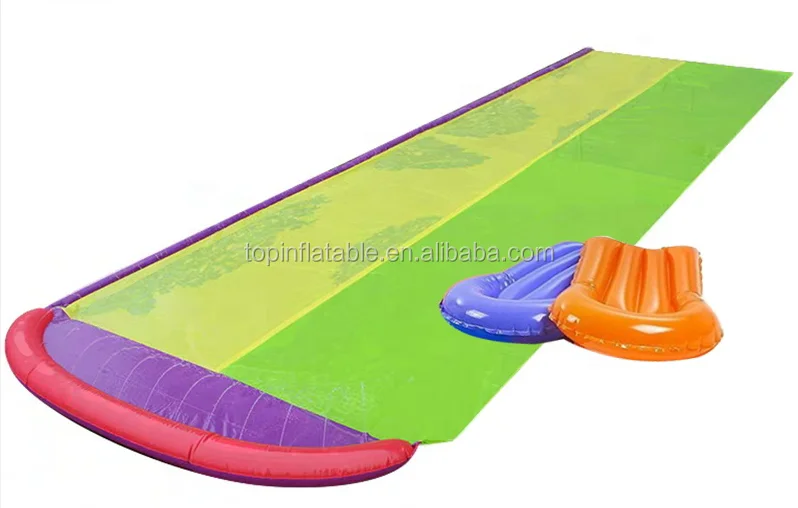 small size garden lawn yard swimming pool water slide inflatable slip and slide for kids water playing in backyard