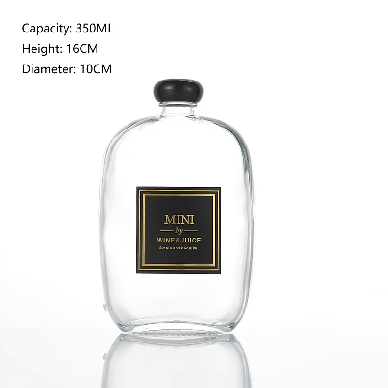 High appearance fruit wine bottle transparent frosted food grade milk tea beverage in stock empty bottle