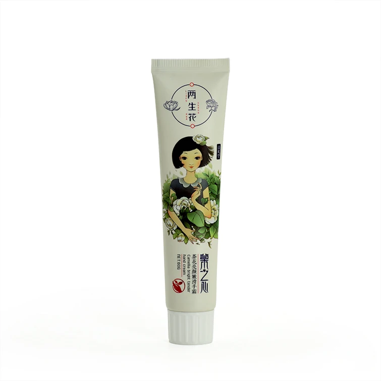 28mm Slanted Top Ribbed Cap Tube Soft Squeeze Packaging for Toothpaste Creams Lotions and Gel Containers