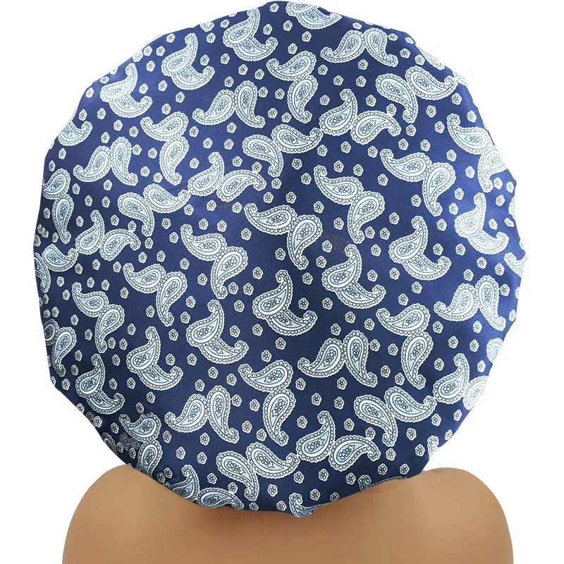 Three Layer Shower Cap Women Satin Sleep Silk Hair Bonnet Sleep Cap Hair Dry Cap