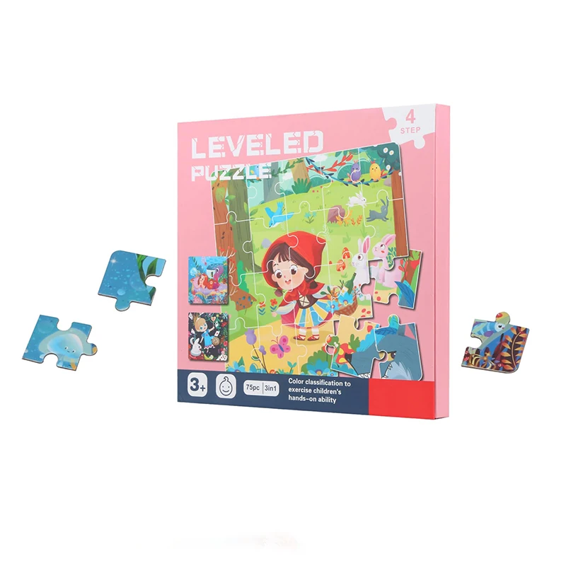 2024 new design educational 3-6 age kids playing magnetic jigsaw puzzle book