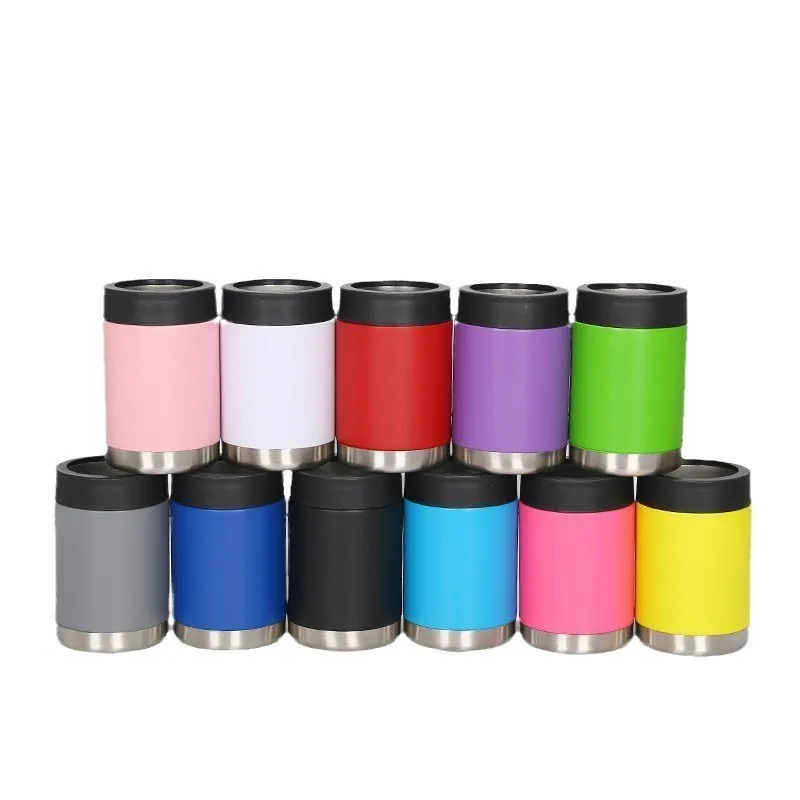Factory 12oz Cooler Can Double Wall Stainless Steel Insulated Car Beer Mug 14oz drink cooler bottle stubby cooler custom