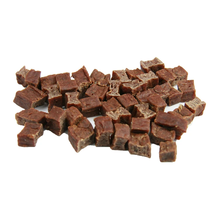 Professional Manufacturing Dog Dried Beef Cubes Pet Snacks Pet Training Treats