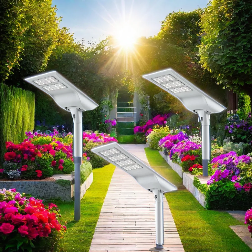 New Modern High Lumen Outdoor Waterproof Integrated Aluminum 30W 40W 60W 80W 100W LED All in One Solar Street Light