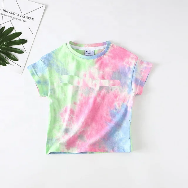 Модная летняя хлопковая футболка для девушек, сделано в Китае.