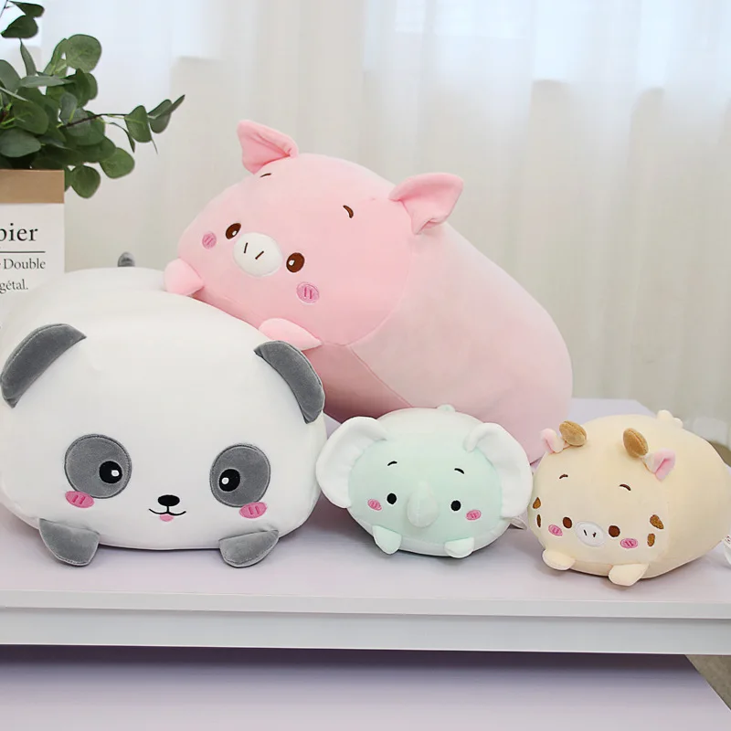 New plush animal pillow pig plush teddy bear doll bear cushion cat cushion cat plush toy wholesale