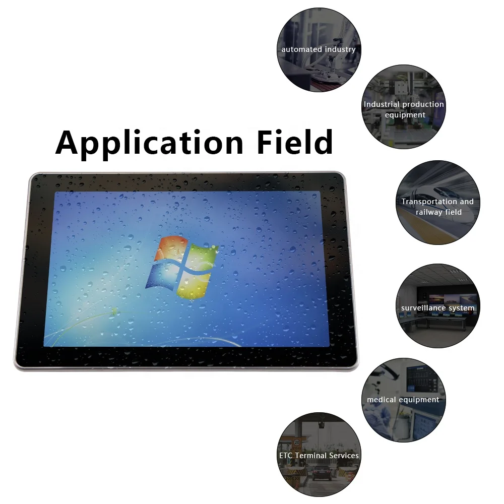 Ipctech 10 1 дюйма все в одном встроенная промышленная панель передняя IP65 емкостный сенсорный