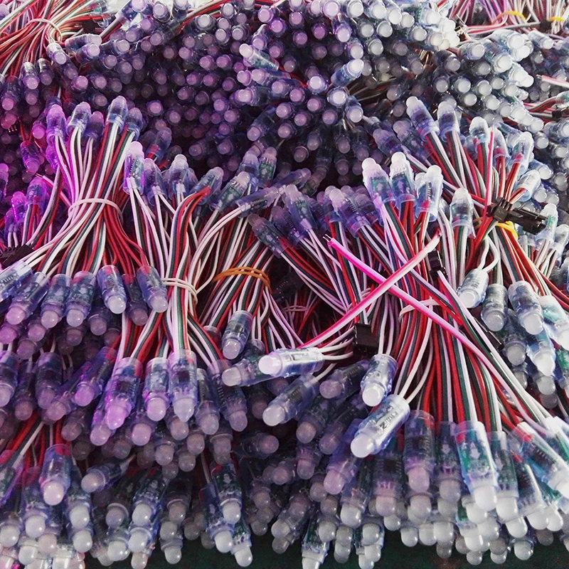 Outdoor full spectrum addressable 12mm ws2811 led smart pixel node led pixel string lighting