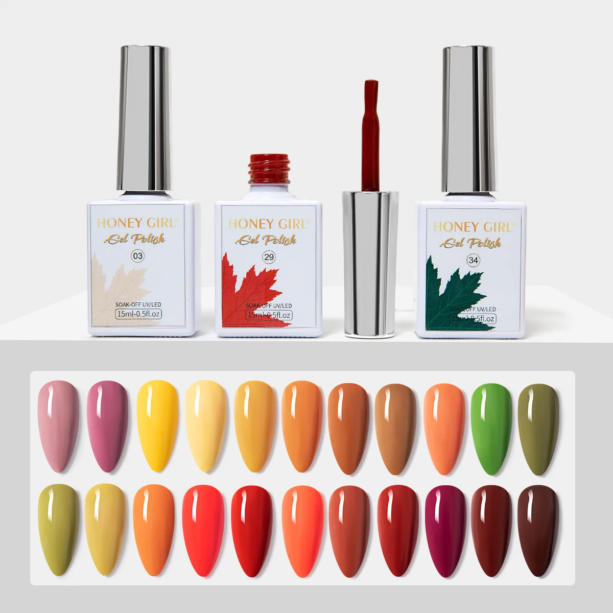 Newest Series Nail Gel Polish Gift Set Odorless 48 Bottles Autumn Winter High Pigment Semi Permanent Resin Nail Gel Varnish