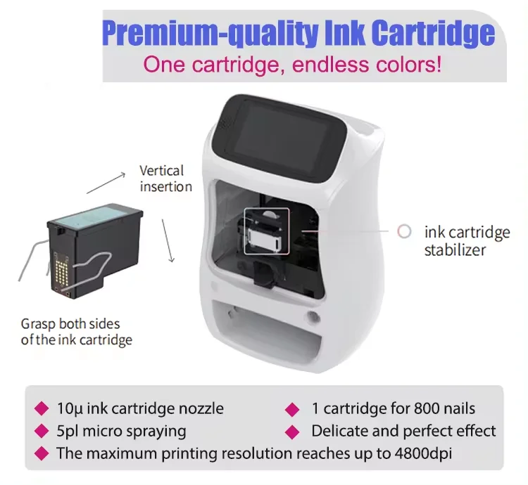 ICE NOVA Manicure Print Nail Art Printing Machine Nail Art Portable Smart Gel Nail Polish 3D Painting Machine