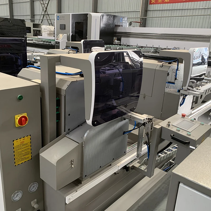 WEIKE CNC 45 градусов алюминиевая машина для резки с двойной головкой торцовочная пила одинарной головки пилы