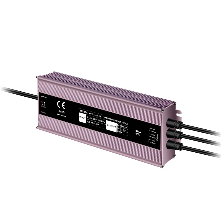 12V Fully Encapsulated 400W 16.67A LED Driver  IP67 CCTV Camera Waterproof switching Power Supply
