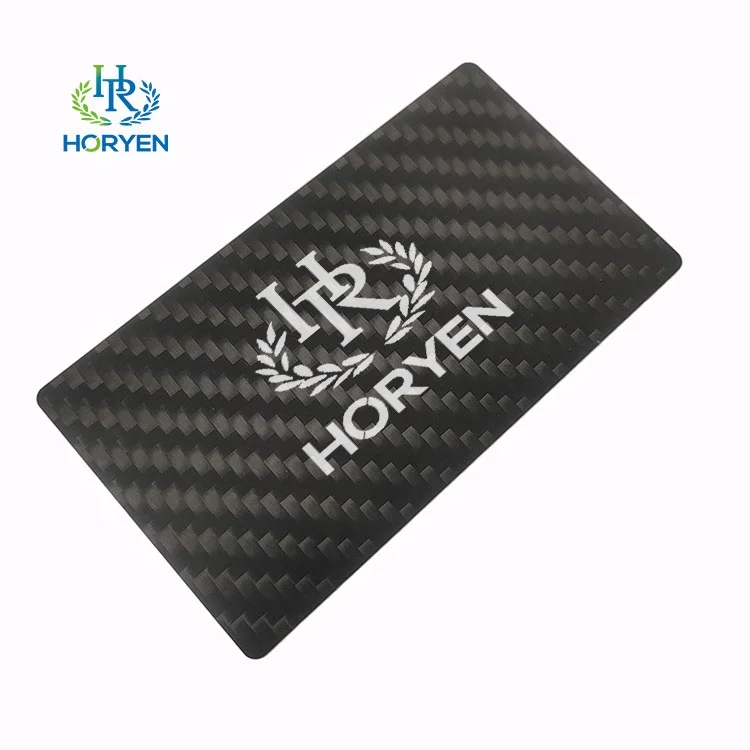 luxury carbon fibre material business cards visiting card