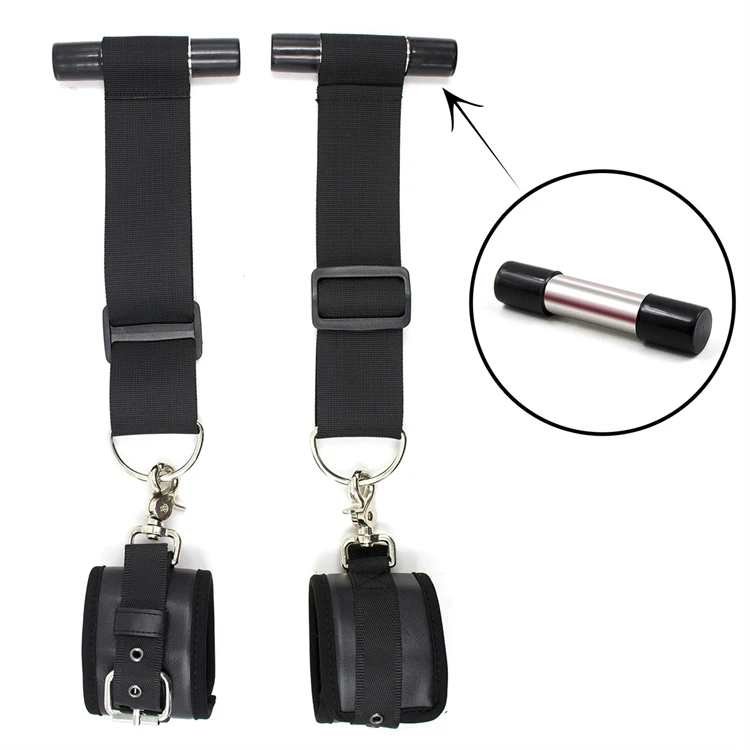 Free Custom Box - Bdsm Harness Adjustable Adult Toys Multiple Ways Flirting Restraint Handcuffs On Door Bondage Gear