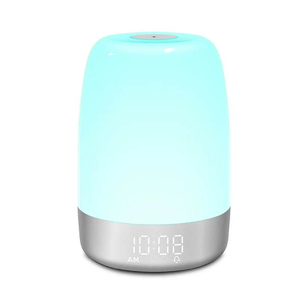 Sunrise Wake up Alarm Clock Nightlight with usb charging Analog Alarm Clock LED Bedside Lamp for Children