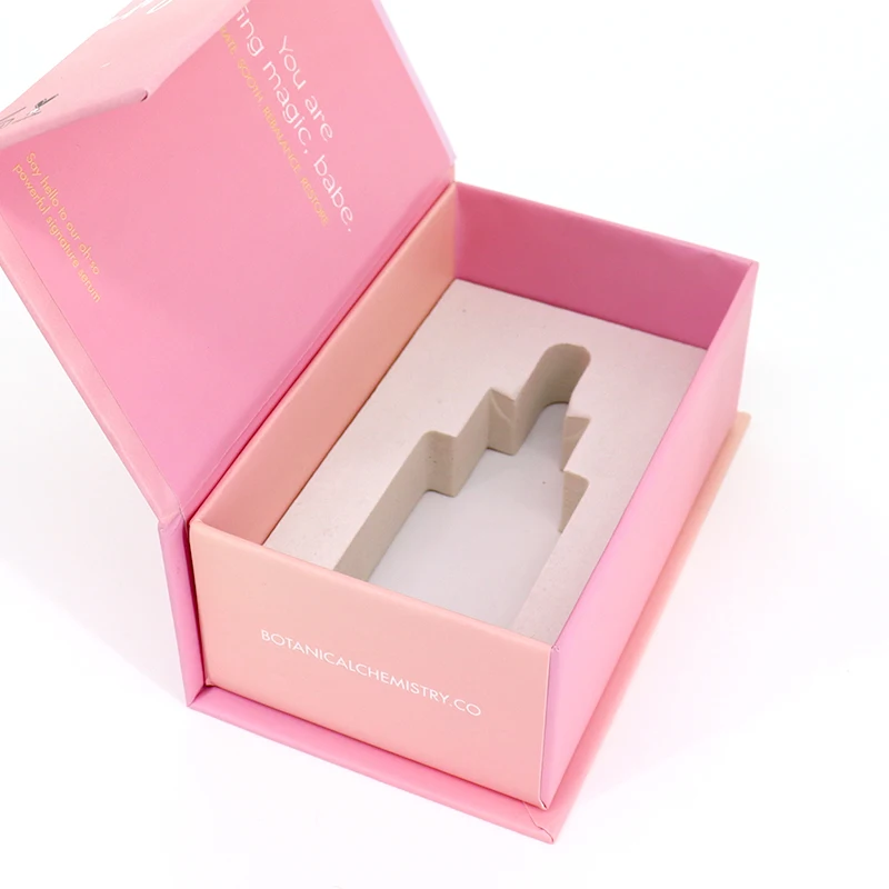 Luxury Gradient Color Frosted Dropper Bottle With Matching Gift Box Packaging 30Ml Flat Shoulder Essential Oil Serum Bottle