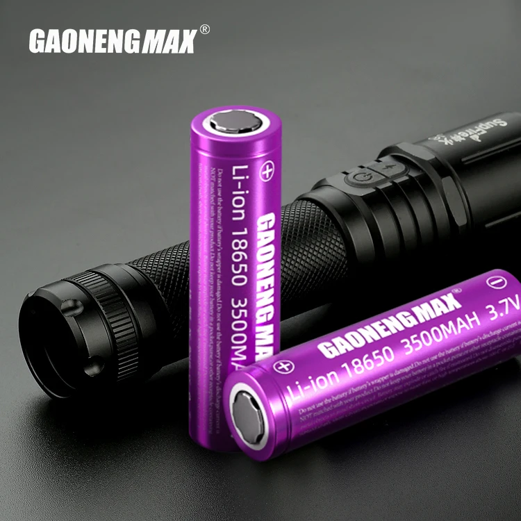 Оптовая продажа gaonengmax 3 7 V литий-ионный аккумулятор для 18650 Батарейный блок 3500mah цилиндрический батарея