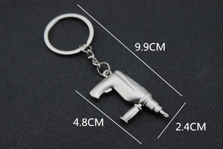 Alloy Carabiner Keychain with Drill Tool Metal Gift Accessory