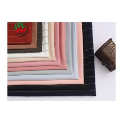 Wholesale 113GSM 98% Polyester and 2% Rayon COMPOSITE STRIPES Fabric for Women Clothing FabricsZNO-09-001