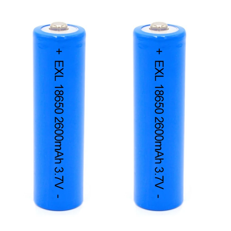 Li-ion 18650 battery rechargeable batteries 2600mah 3.7v