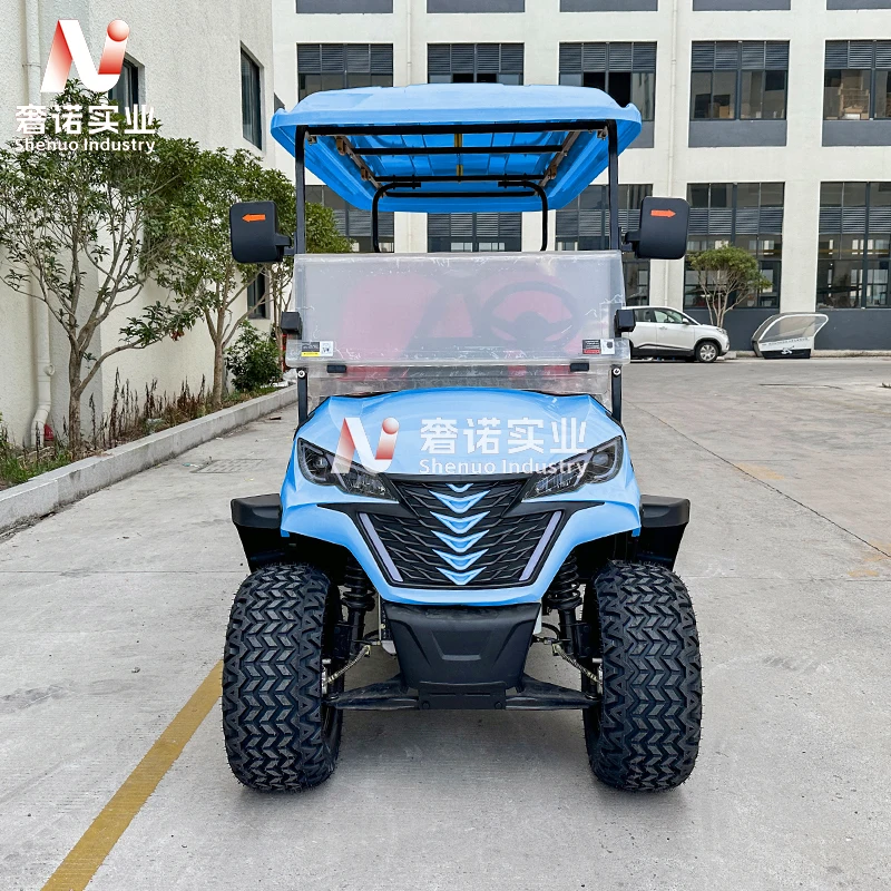 New Fashion Design 4+2 Seat Club classic gasoline Cart petrol Golf Buggy Hunting Cart