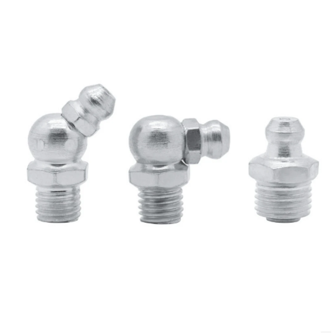 Steel Grease Nipples Hydraulic Type DIN 71412 M10 X 1 mm Straight