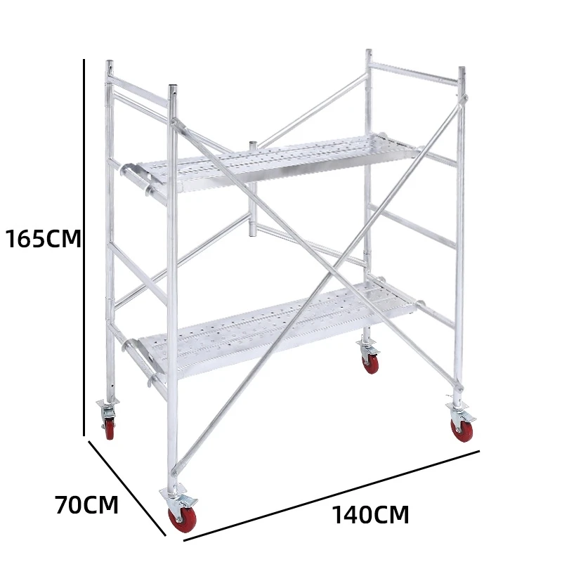 Hot Sale New Style Mobile aluminium Telescopic scaffolding tower ladder in scaffolding For Decoration