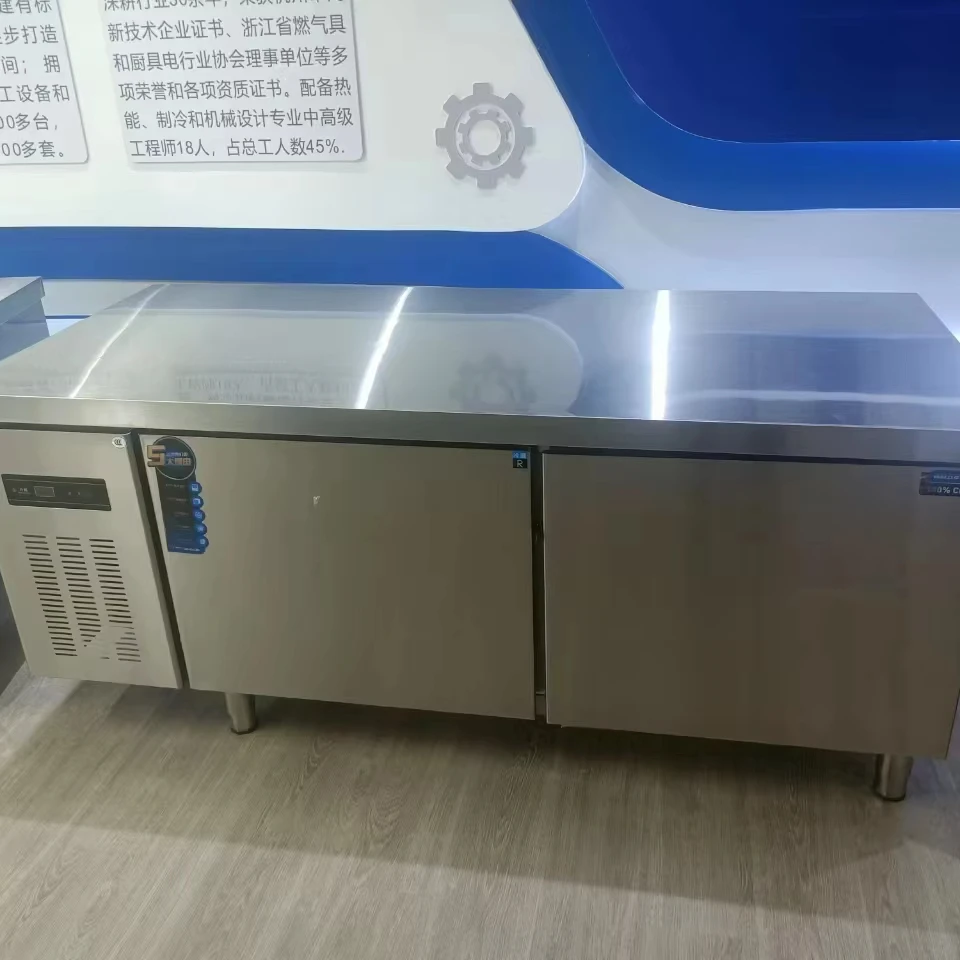 Двухдверный Холодильный холодильник с двумя дверями плоская морозильная камера JBCD-440G для холодильного стола