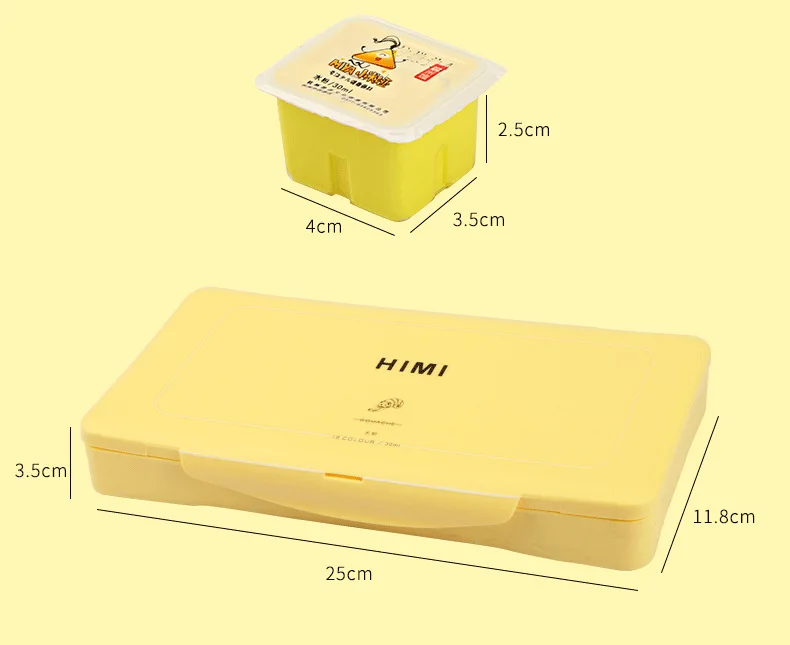 Новый набор пигментов для гуаши himi 18 цветов 2020-30 мл, подходит для начинающих