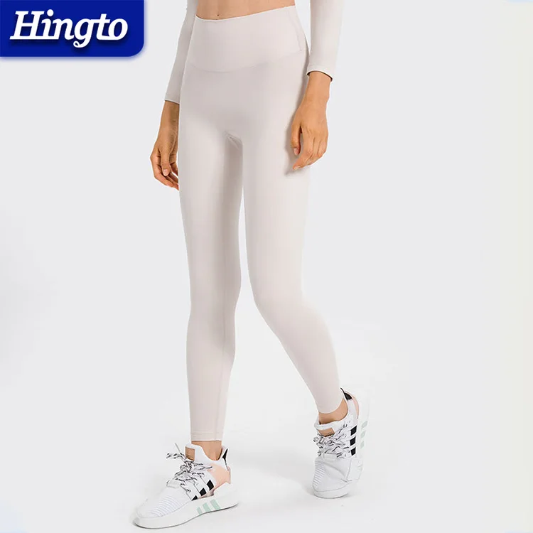 Women Buttery Soft Running Gym Tights Leggings Classic No Front Seam High Waist Yoga Pants Gym Workout Athletic Sports Leggings