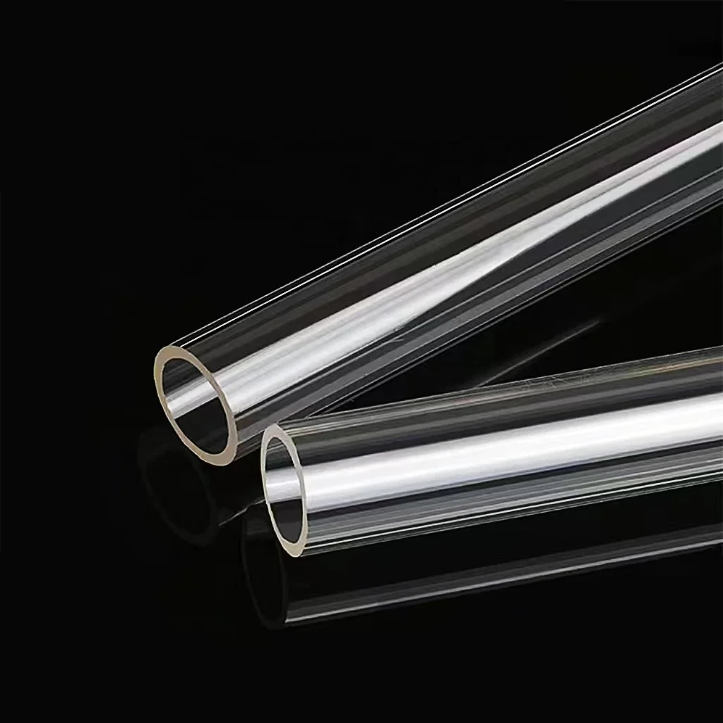 High Temperature Clear Large Diameter Quartz Glass Test Tube Resistant Clear Quartz Glass For Sale