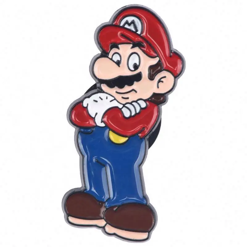 Custom Cartoon games logo pin brooch Metal cartoon enamel lapel pin for decoration