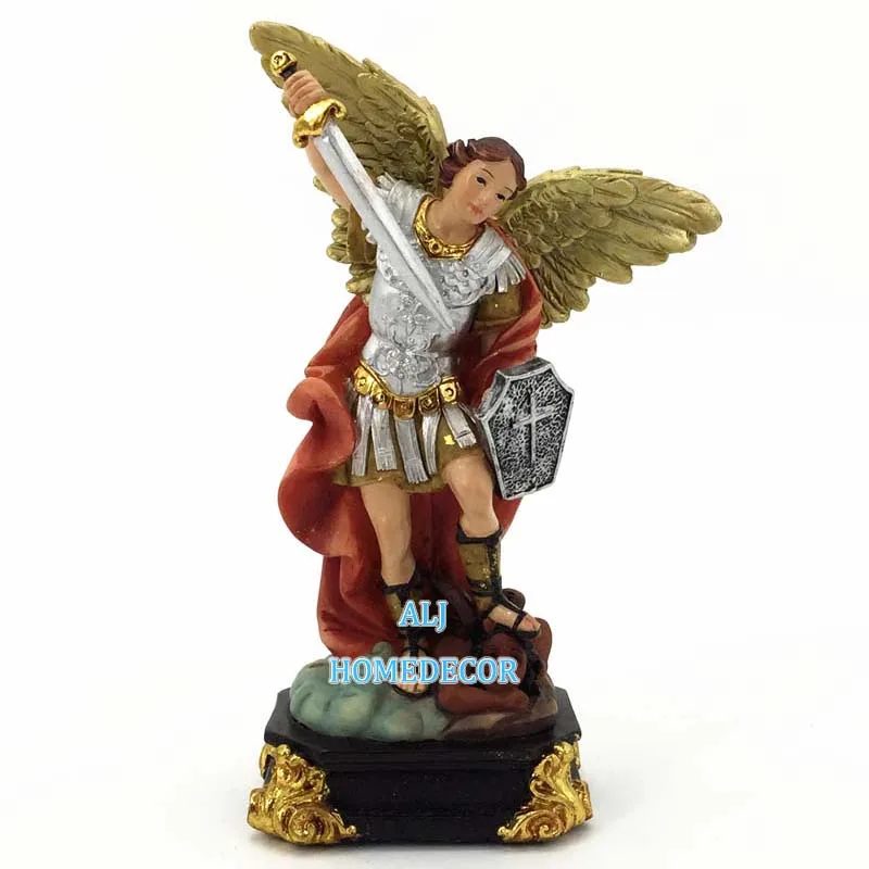 
Roman style St.Michael resin figurines sculptures OEM custom handmade religious catholic art statues 