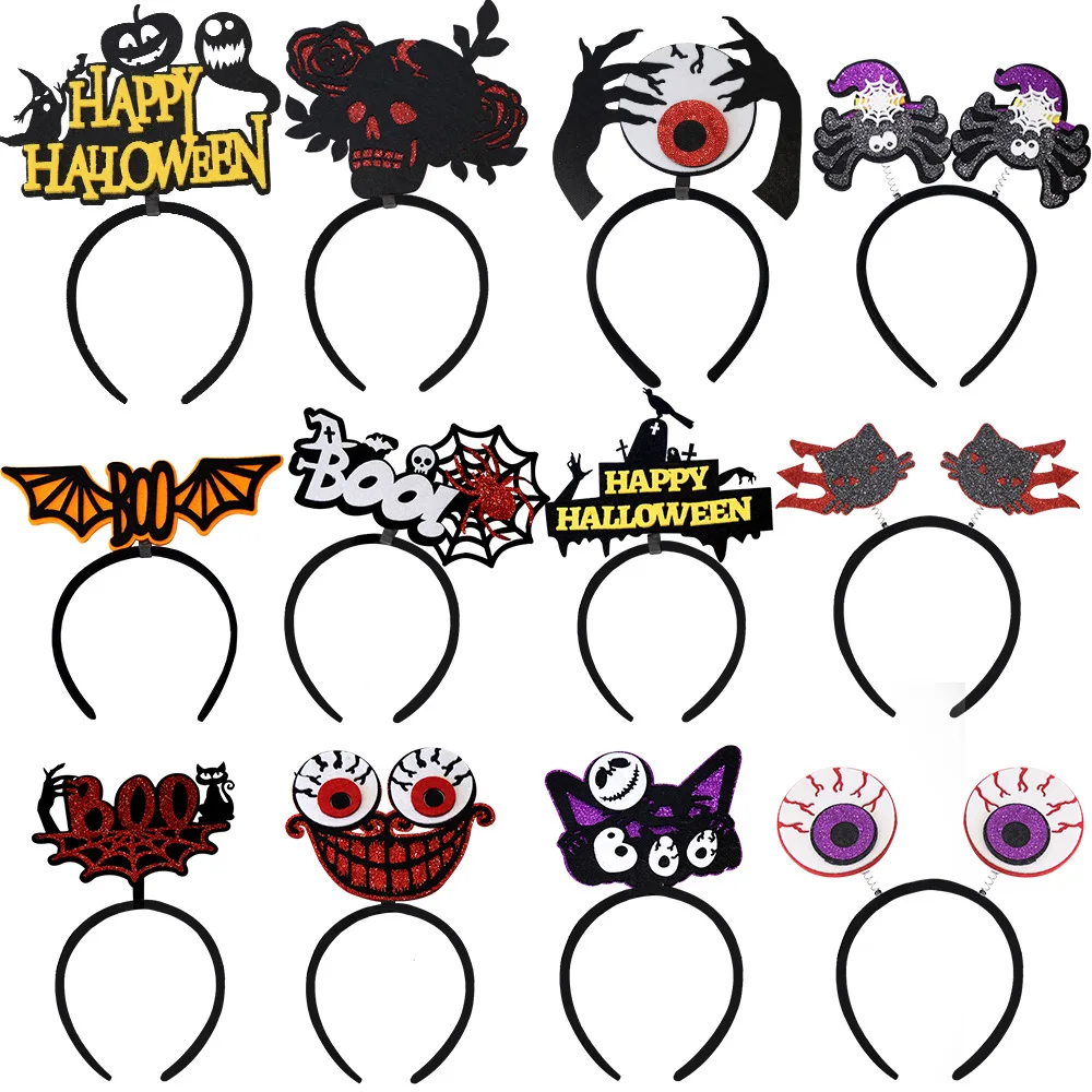 2022 New Halloween Headband Felt Head Buckle Halloween Decoration Party Supplies