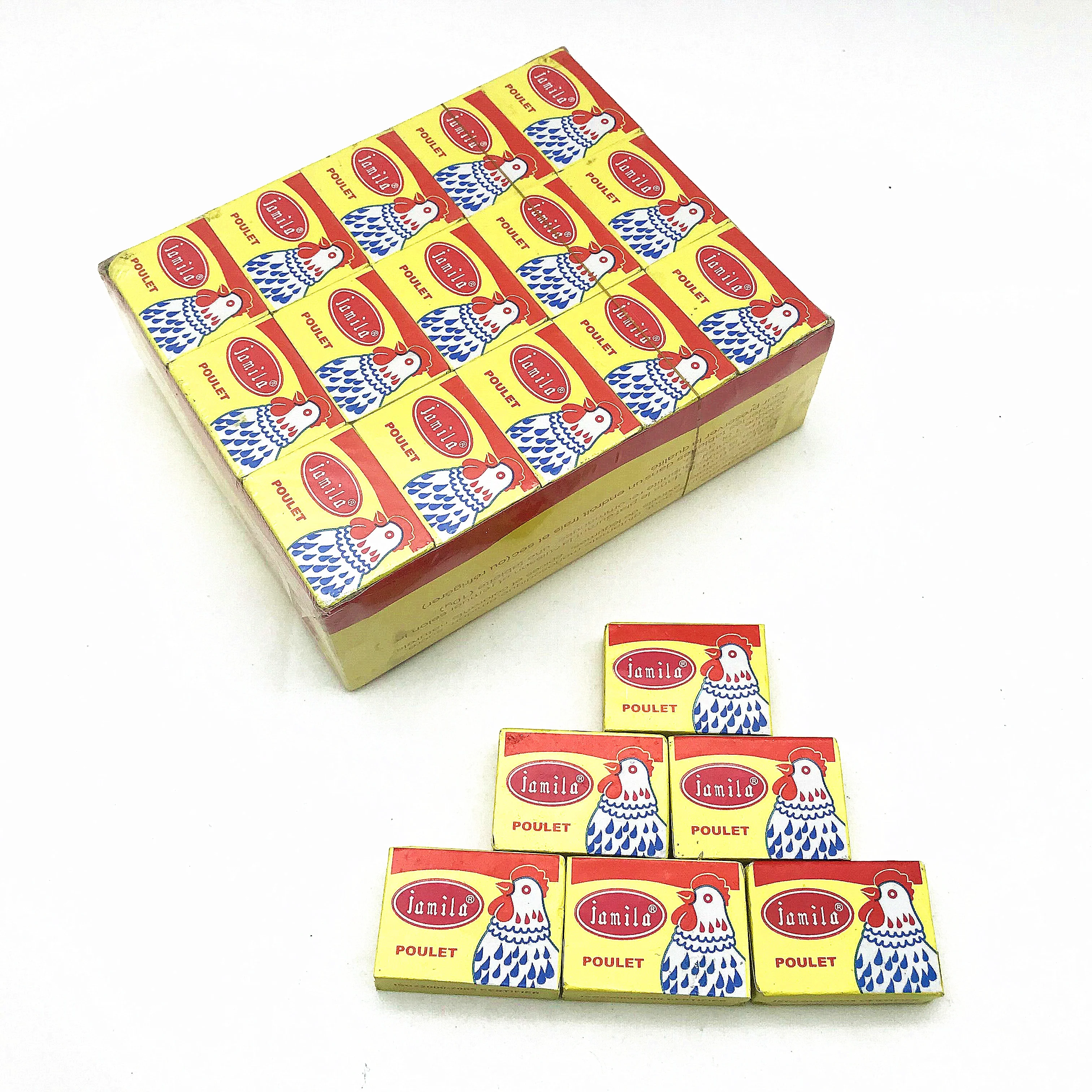 China Manufacture Spices Taste Mixed Seasonings 4G 10 Cube Chicken Powders For African Halal Muslim Food Cooking