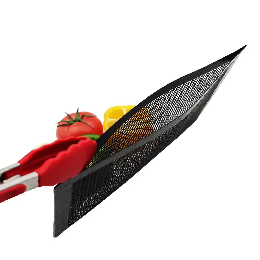 non stick grill mesh bags toaster oven mesh pockets perforated BBQ baked bag