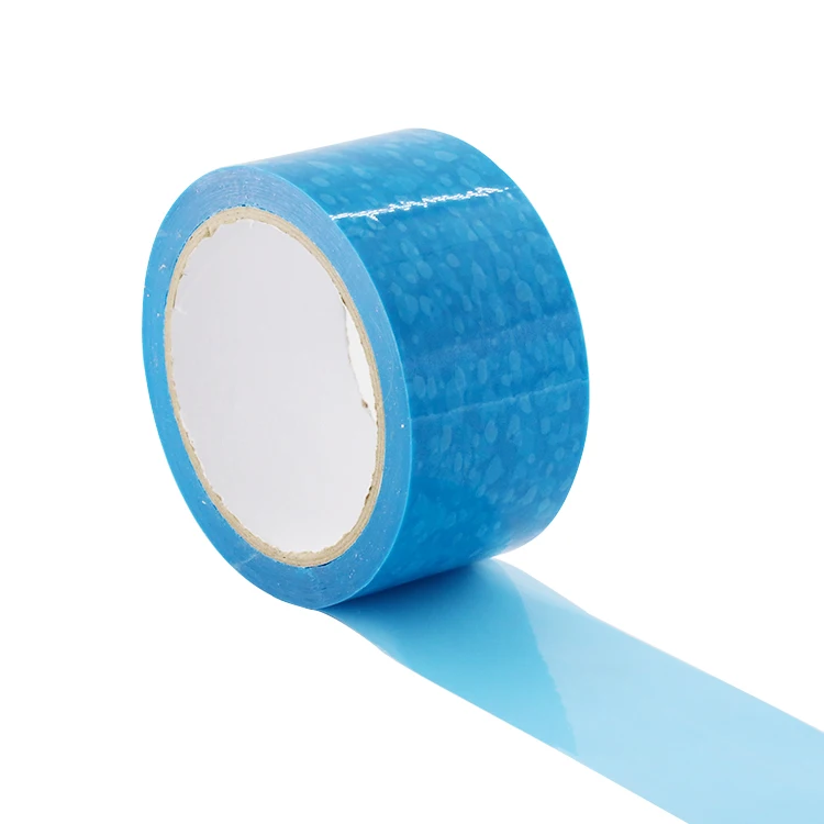 PET Film PET Blue Tape for Refrigerator Parts Factory Wholesale Nature Rubber Waterproof No Printing Carton Sealing