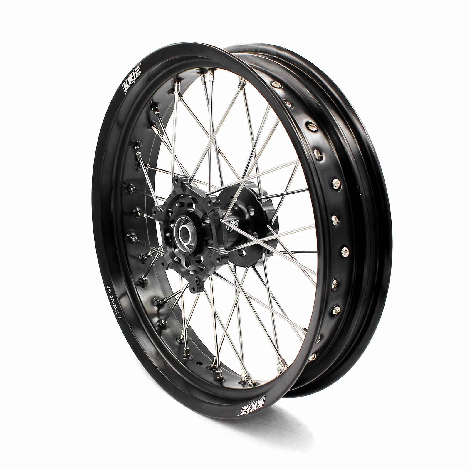 KKE 3 5/4 25*17 комплект колес Supermotard совместимых с SUZUKI DRZ400 DRZ400E DRZ400S 2000-2021 DRZ400SM черный