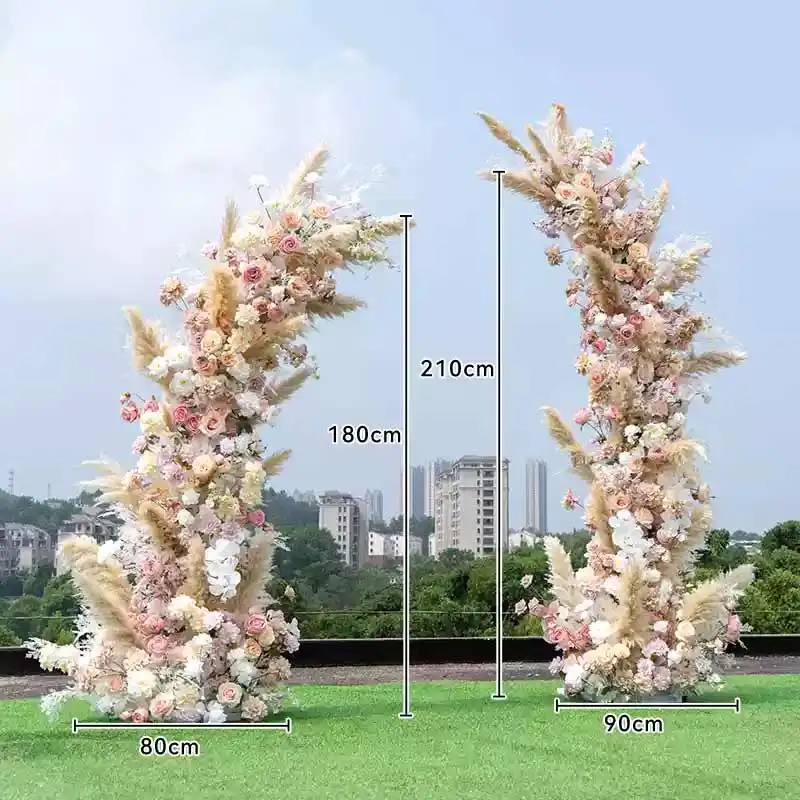 New artificial flower arch backdrop wedding arch flowers decorative flower arch for wedding decoration