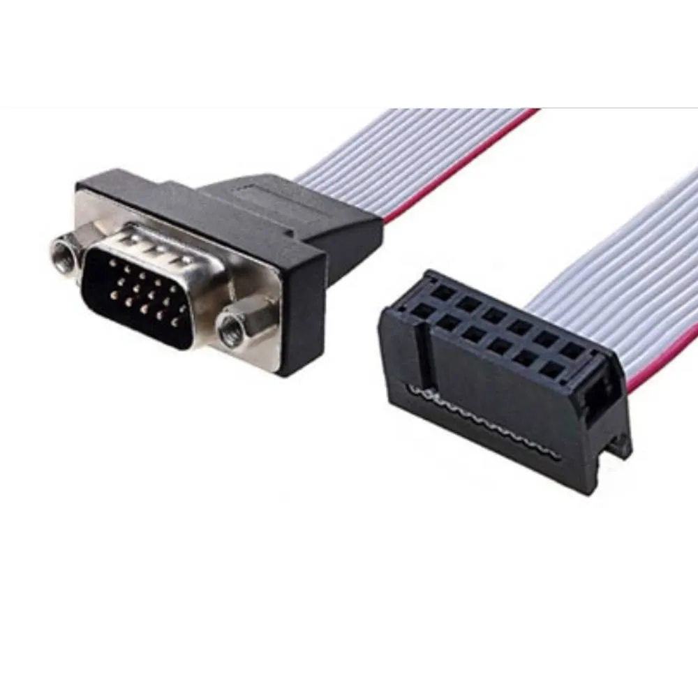 DB9 to IDC connector Flat Ribbon Cable