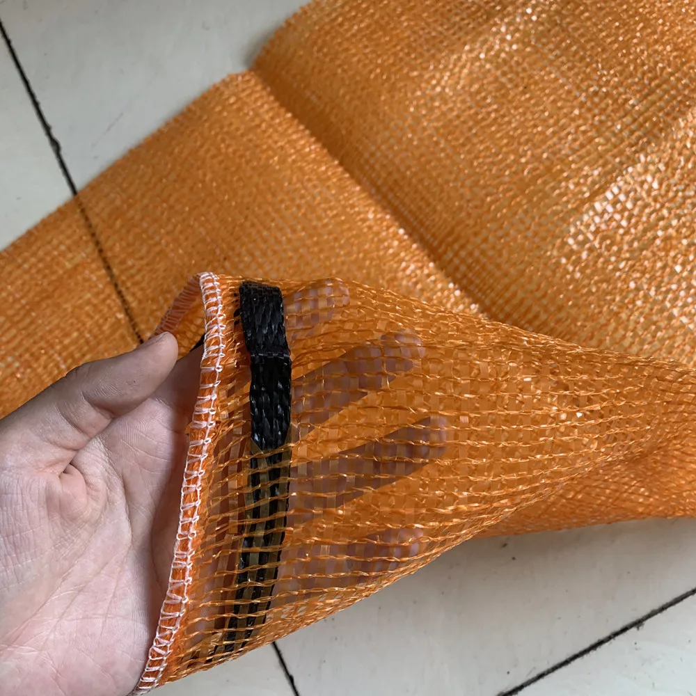 best price  pe or pp leno mesh net bag 50kg Potato Garlic Fruit Orange Firewood Mesh bag