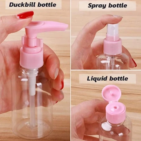 Mini Makeup Cosmetic Face Cream Pot Bottles Plastic Transparent Empty Make Up Container Bottle Travel Kit Accessories