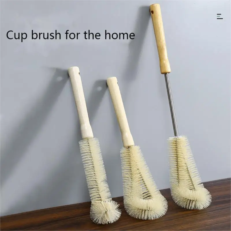 Hot Selling in European and American Markets Bamboo Handle Nylon Cup Brush