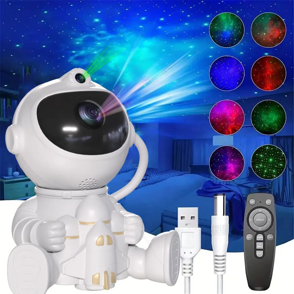 Smart Star Night Starry Projector Light Laser Sky Star Projector LED Night Light Astronaut Galaxy Projector For Bedroom Home