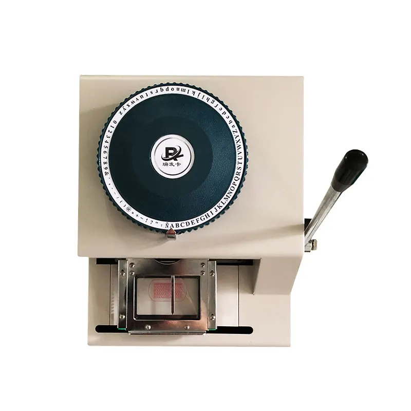 quality card consumables Hot Sale 72 Characters Plastic Card Embossing Machine with cheap price