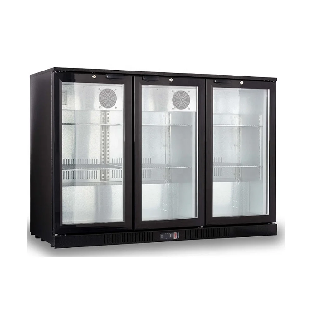 OEM Professional deck top hotel refrigerator drinking cola glass door mini bar fridge