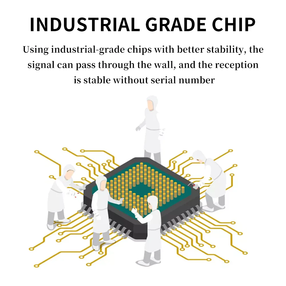 Wall Hanging Wireless Food Buzzer Restaurant Watch Pager for Customers Call Waiter  with Pulling Rope