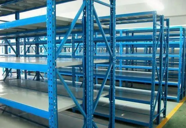 workshop garage medium duty pallet racking mezzanine Metal iron molding rack goods shelf