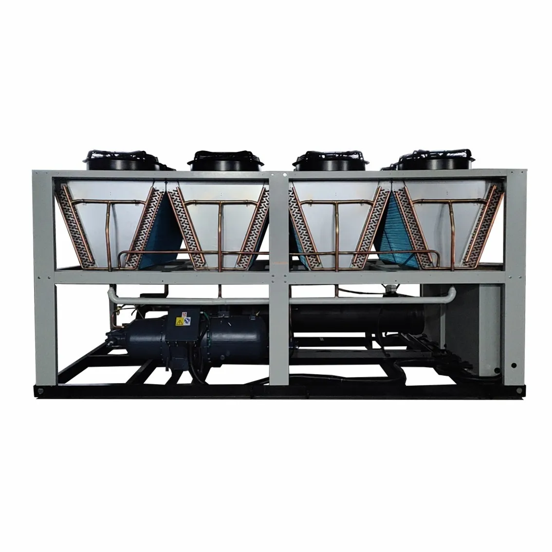 High Effective 100 Ton 150 Ton Capacity Screw Compressor Air Cooled Screw Chiller For Injection Molding Extrusion Machine